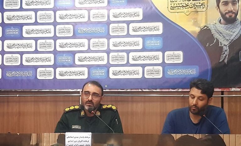 بدرقه کاروان«عاشقان حسینی، زائران خمینی (ره)» در گلستان شهدای اصفهان