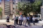 ایمن‌سازی محل فرونشست در خیابان آپادانا در حال انجام است