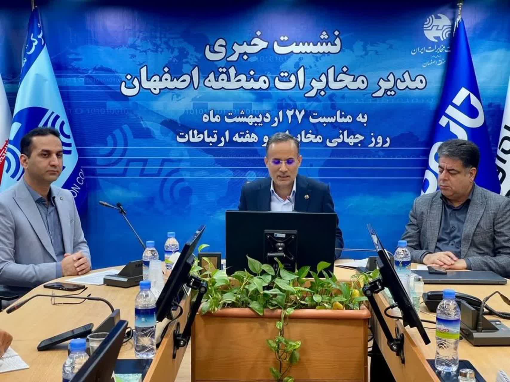 افتتاح ۳۲۳ پروژه ارتباطی و زیرساختی مخابرات همزمان با هفته ارتباطات در اصفهان