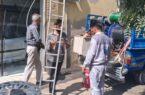 اجرای فیبرنوری در محدوده مرکز مخابرات شهید منتظری اصفهان